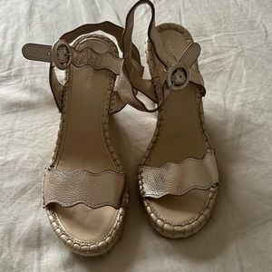 Marc Fisher Light Gold Sandal